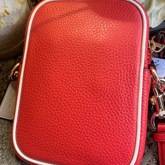 SOLD⛔️Authentic COACH LEATHER COLORBLOCK Phone/card Crossbody - Picture 7 of 14